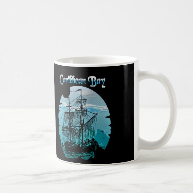 Taza De Café Buques piratas del Caribe de época (Derecha)