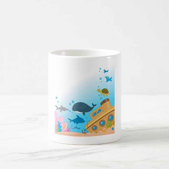 Taza De Café Buques Y Peces Desmoronados (Subido por el creador)