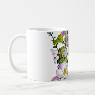 Taza De Café Buquet colorido de color colorido de columbina y v