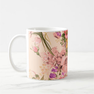 Taza De Café Buquets de estilo rococó sin foco. Hermosa bouque