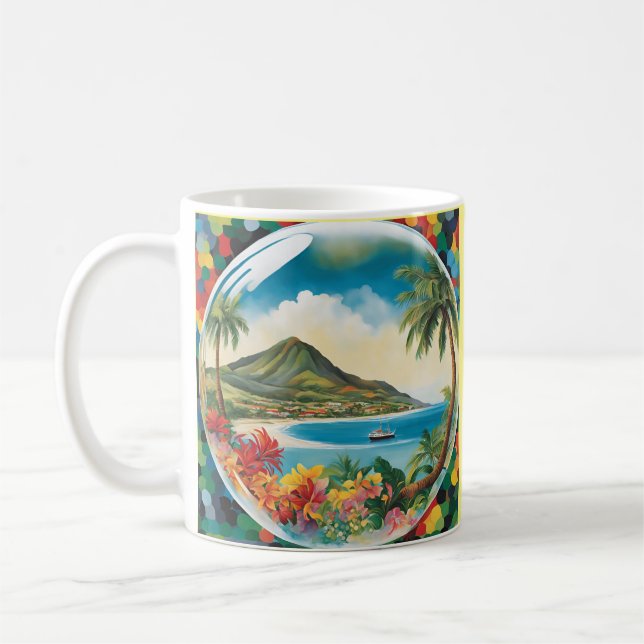 Taza De Café "Burbuja del Paraíso Mug" (Izquierda)