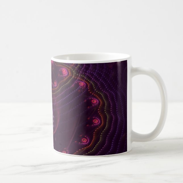Taza De Café Burbujas en morado oscuro (Derecha)