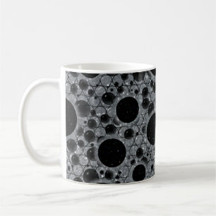 Taza De Café Burbujas Espaciales - Purpurina Plateada