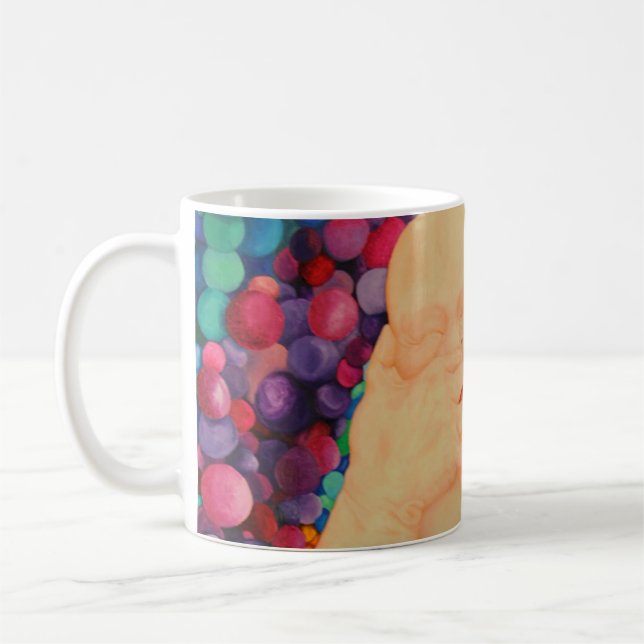 Taza de café Burbujas impresión extra grande (Izquierda)