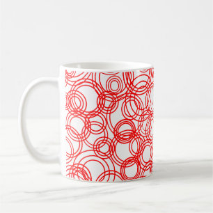 Taza De Café Burbujas rojas Café Mug