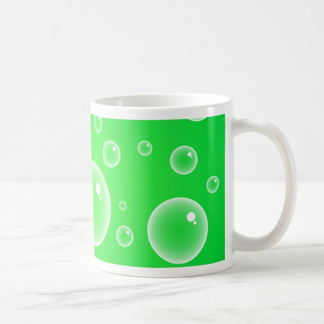 Taza De Café Burbujas verdes (Derecha)