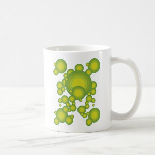 Taza De Café Burbujas verdes