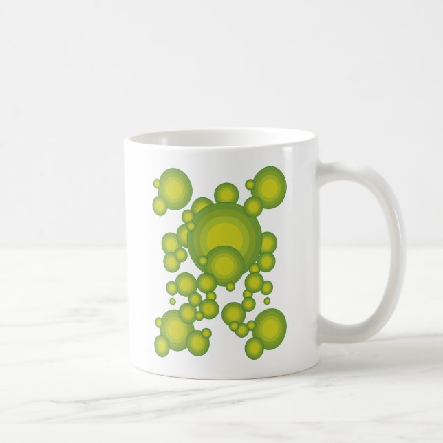 Taza De Café Burbujas verdes (Derecha)