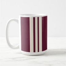 Burgundy Marfil Pinstripe Elegante Moderno