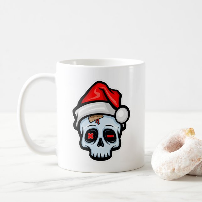 Taza De Café Burla de Navidades divertidos, estilo Personalizad (Con donut)