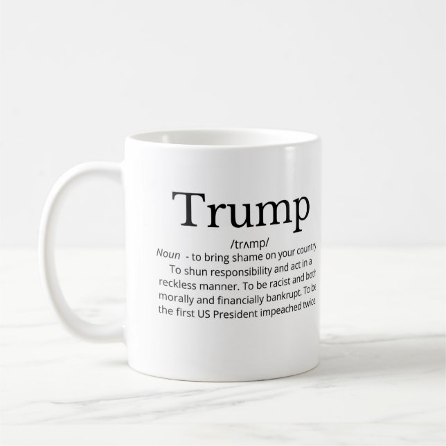 Taza De Café burlona definición de triunfo político (Izquierda)