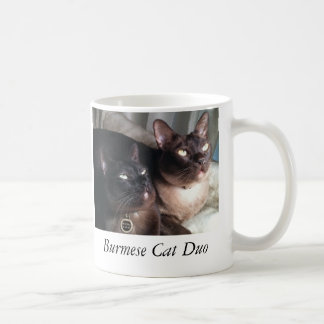 Taza De Café BurmeseDuo_18, dúo del gato birmano