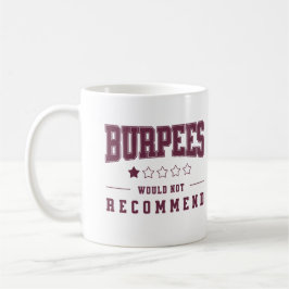 Taza De Café Burpees Una Calificación De Estrella No Recomendar