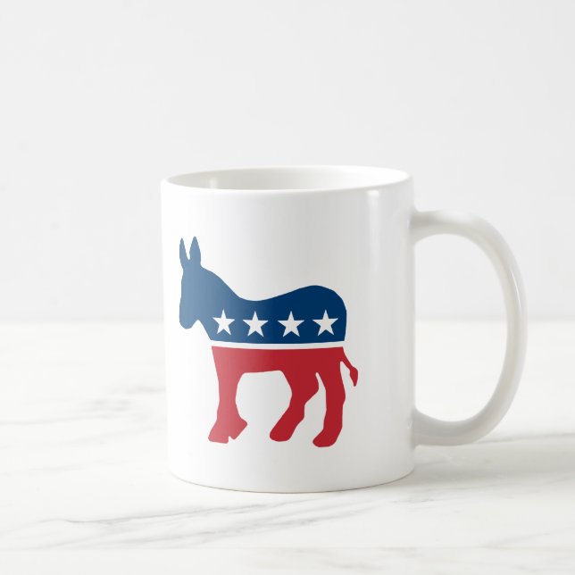Taza De Café Burro Democrático (Derecha)