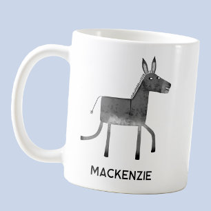 Taza De Café Burro divertido personalizado