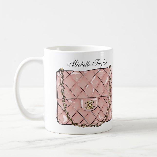 Taza De Café burro jefe de moda dama moderna (Izquierda)