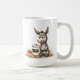 Taza De Café Burro lindo con tazón de café