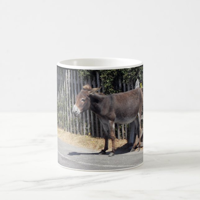 Taza De Café Burro por la puerta (Centro)