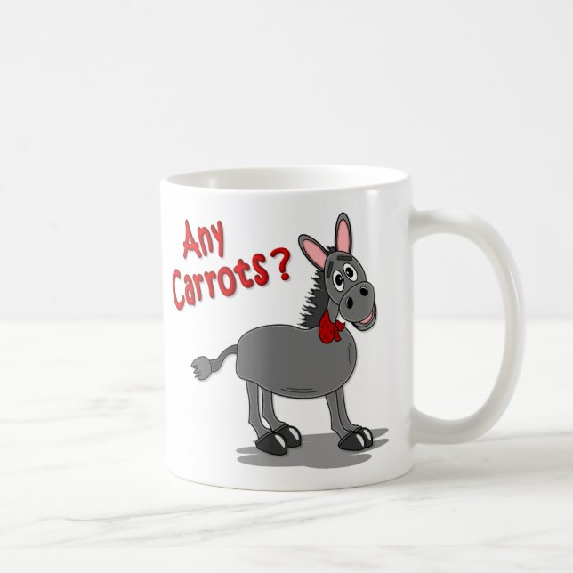 Taza De Café Burro que pide las zanahorias (Derecha)