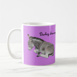 Taza De Café Burro soñando lindo bebé burro