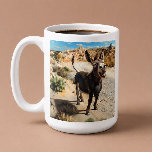 Taza De Café Burro sonriente, Oatman Arizona, Ruta 66