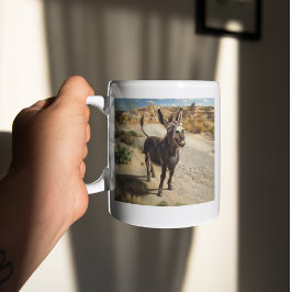 Taza De Café Burro sonriente, Oatman Arizona, Ruta 66