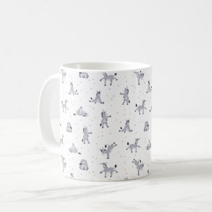 Taza De Café Burros haciendo yoga
