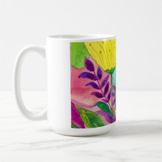 Taza De Café Burst of Floral Joy