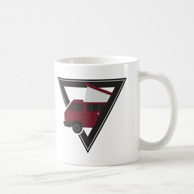 Taza De Café bus maroon triangular (Derecha)