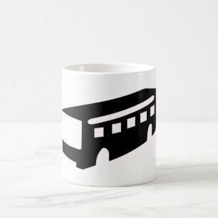 Taza De Café Bus Silhouette