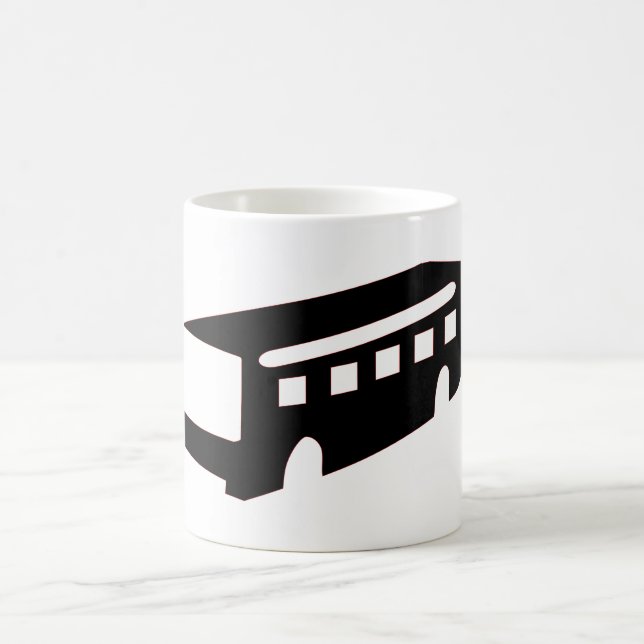 Taza De Café Bus Silhouette (Centro)
