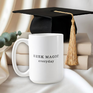 Taza De Café Busca la Magia Cada Día Cita Inspiradora