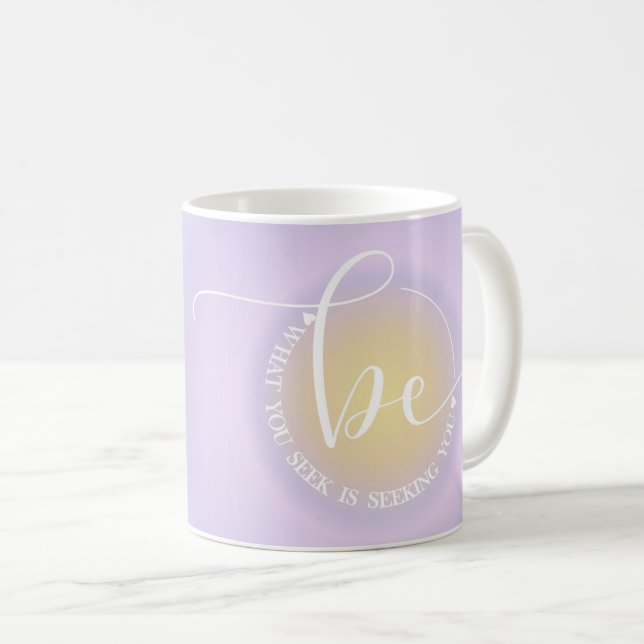 Taza De Café Buscador Inspirador moderno (Anverso derecho)