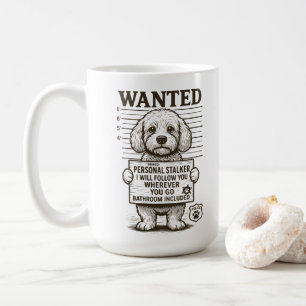 Taza De Café Buscador personal de perros graciosos