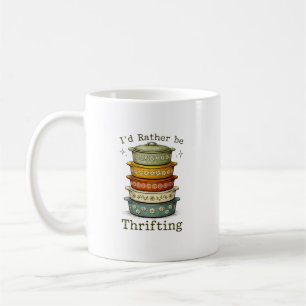 Taza De Café Buscando Gangas en Cazuelas Retro Vintage