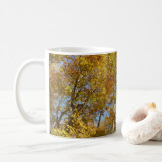 Taza De Café Buscando hojas de otoño III oliage colorido