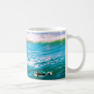 Taza De Café Buscando una ola - 11 oz. Mug de surfista clásico