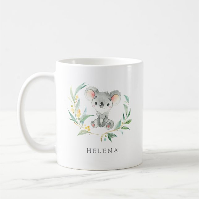 Taza De Café Bush Baby Koala Personalizado (Izquierda)