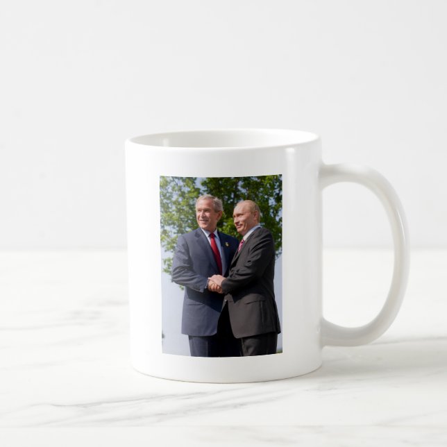 Taza De Café Bush y Putin (Derecha)