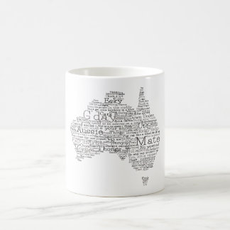 Taza De Café Bushfire Edición Especial Mapa de argot australian