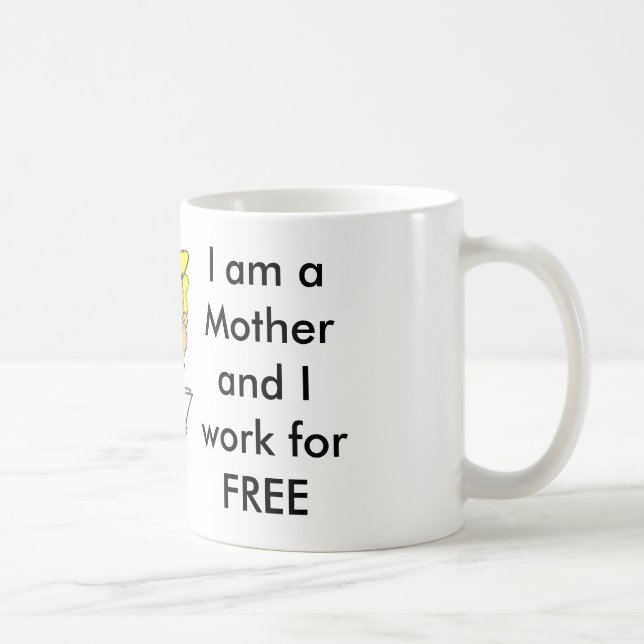 Taza De Café Business_augy, soy una madre y trabajo gratis (Derecha)