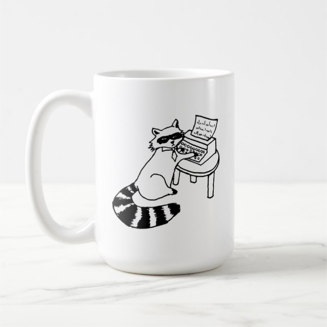Taza De Café Business Racoon Mug (Izquierda)