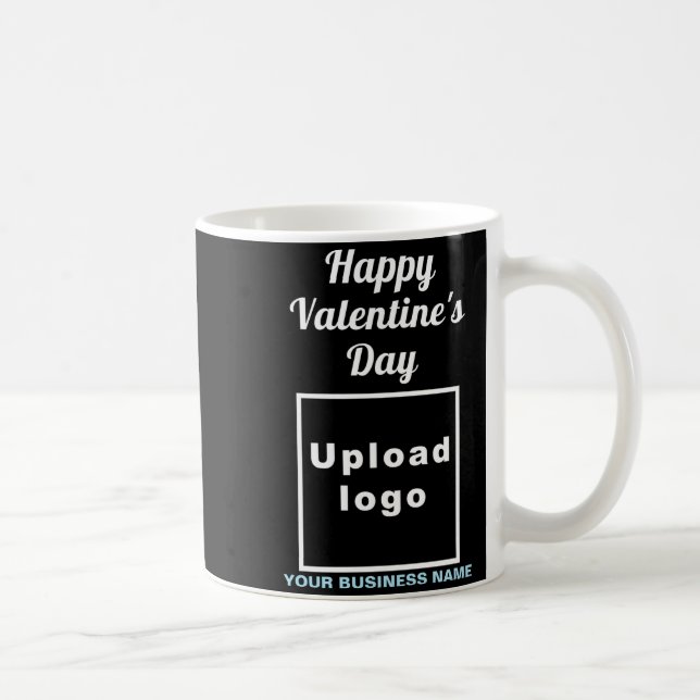 Taza De Café Business Valentine Greeting On Navy Blue  (Derecha)