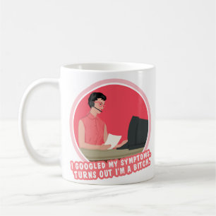 Taza De Café Busqué en Google mis síntomas, resulta...