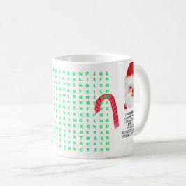 Taza De Café Búsqueda de rompecabezas de 25 palabras en Mini 25