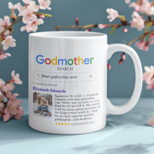 Taza De Café Búsqueda Divertida de Mejor Madrina del Mundo con 