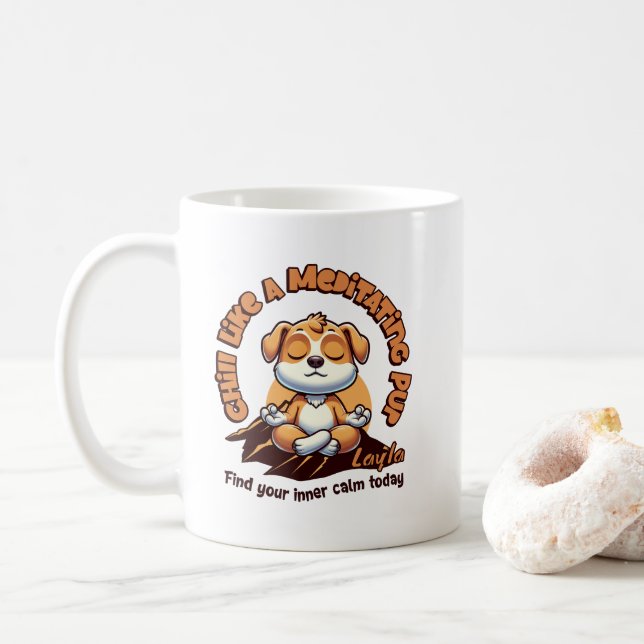 Taza De Café Búsqueda personalizada de su recarga de tranquilid (Con donut)