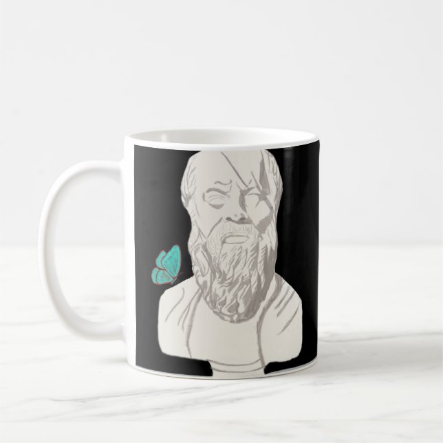Taza De Café Busto de un Poster filósofo griego (Izquierda)