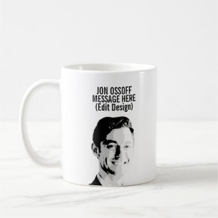 Taza De Café Busto personalizado de Jon Ossoff