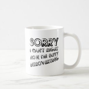 Taza De Café Busy Introvertido Funny Mug